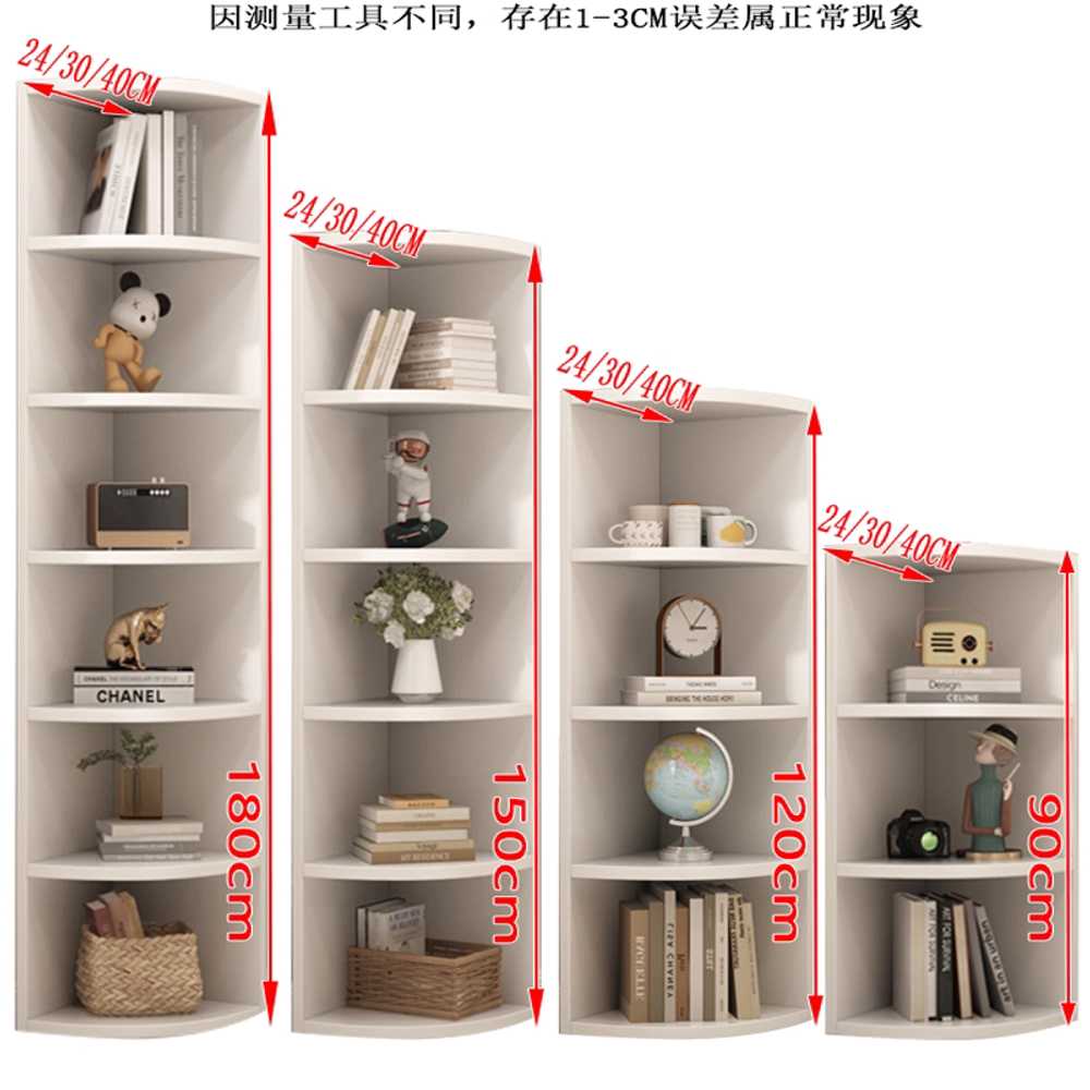 코너장 코너선반장 3단선반 책장 주방 부채꼴 틈새장 거실 수납장 장식장 모서리선반 이미지 6