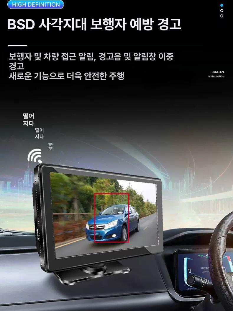블랙박스 트럭 차량용 고화질 탑차 모니터링 쿼드 녹화 채널 사각지대 후방카메라 - 상세 이미지 4