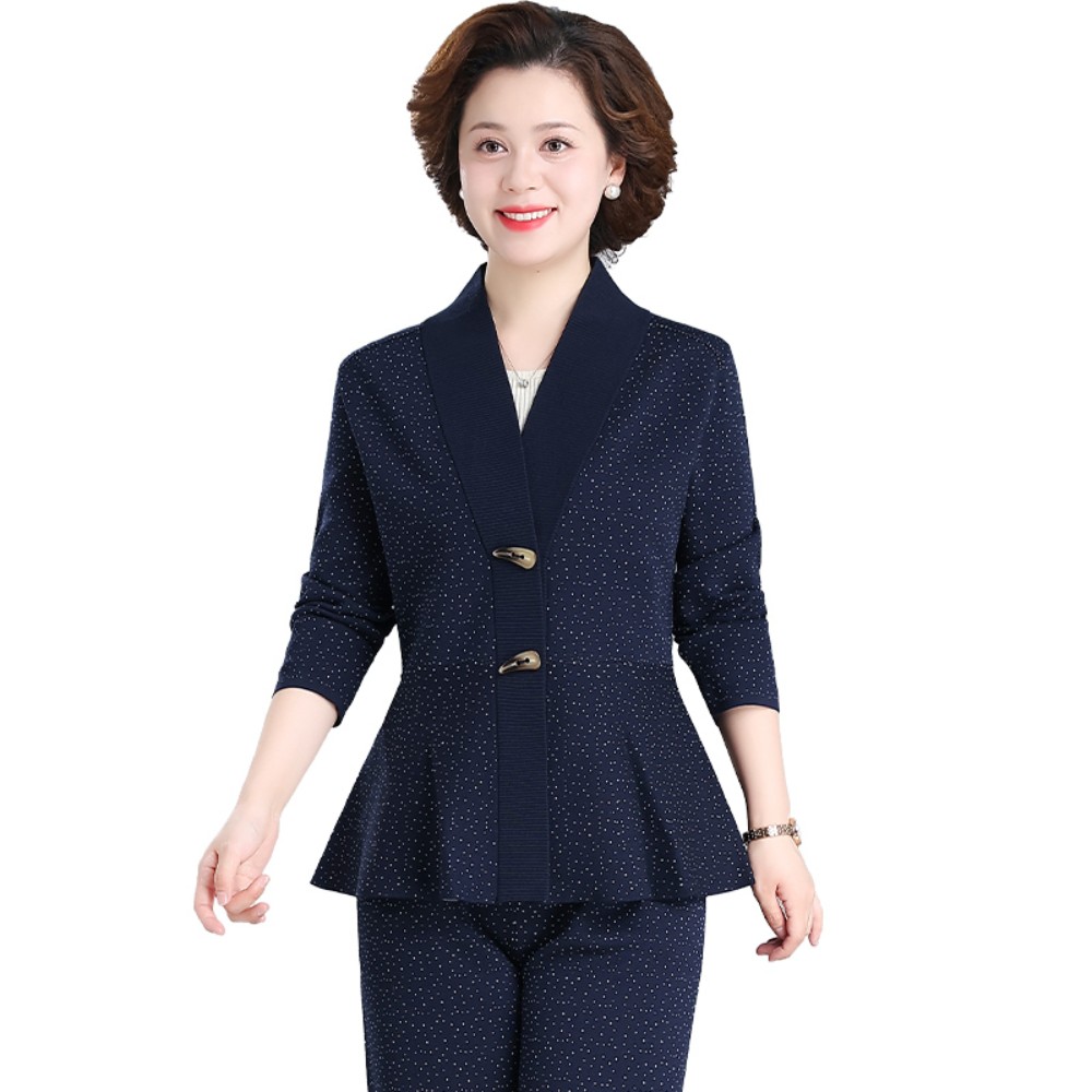 60대 정장 빅사이즈 편한 돌잔치 모임룩 하객룩 봄 중년여성의류 할머니옷 상견례룩 - 상품 이미지