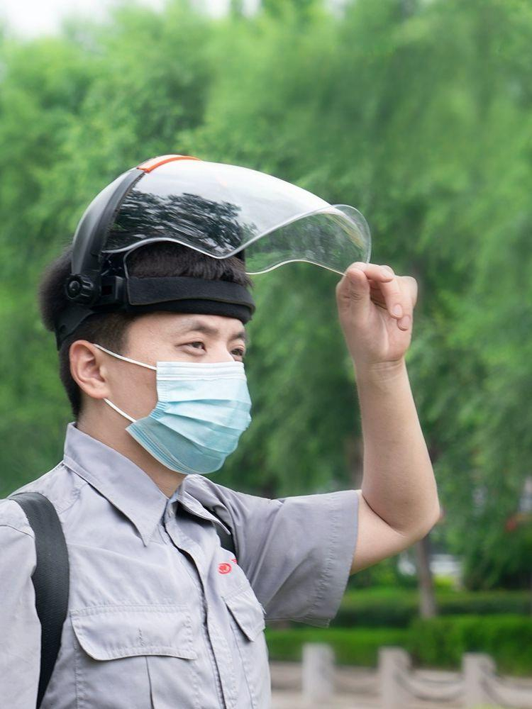 살포 방진 보호면 투명 마스크 보호장비 안면 간편금 특수 페인트 - 상세 이미지 3