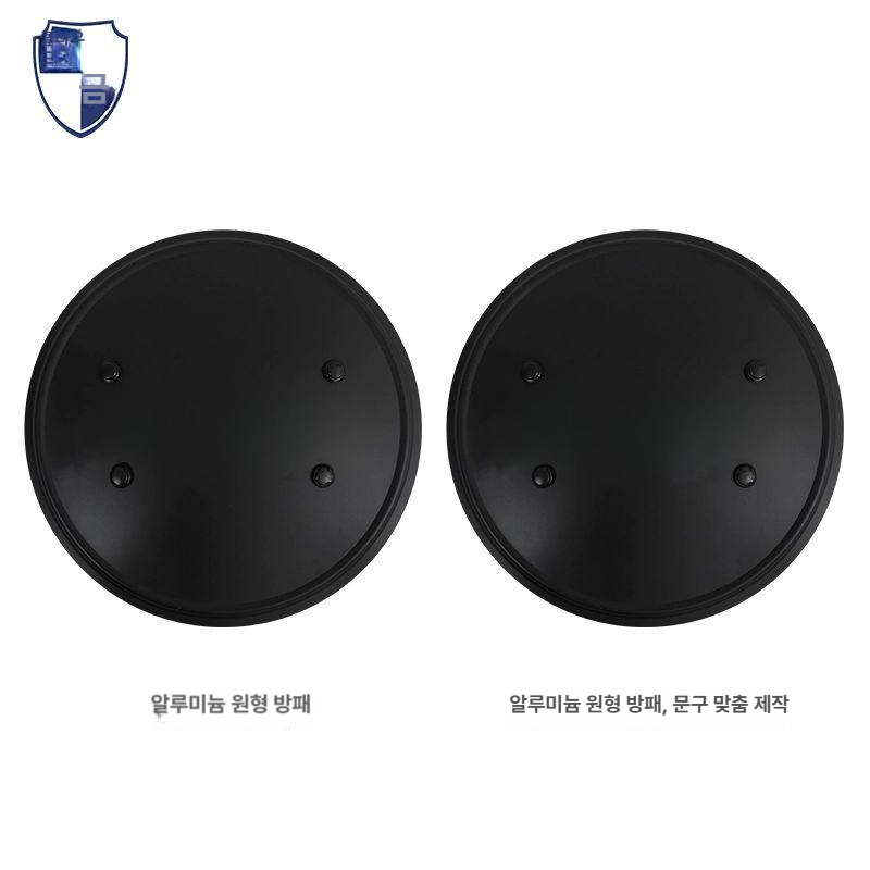투명 방패 진압용 사각형 원형 보안경찰 호신용품 안전장비 데모 시위대응 - 상세 이미지 5