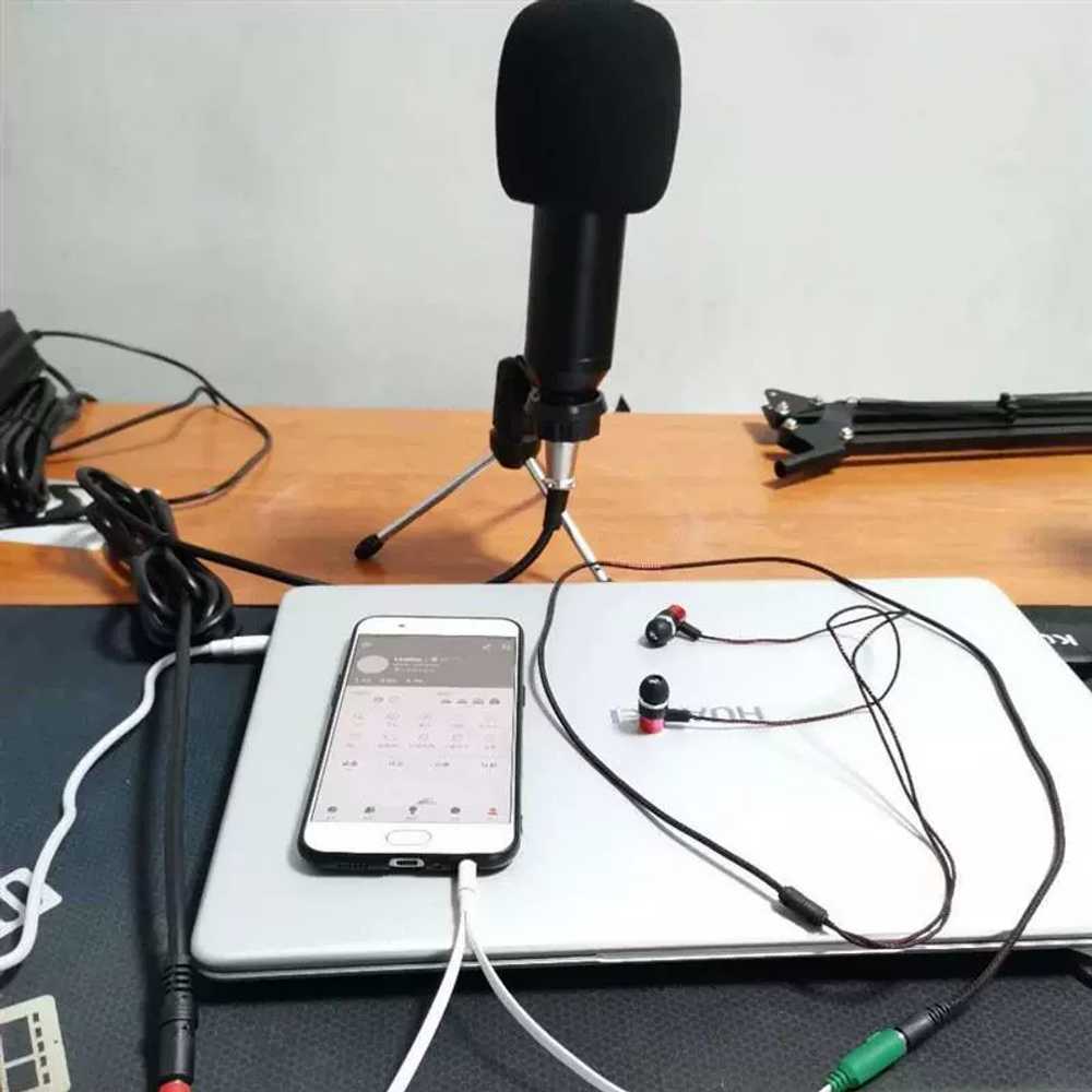 USB 유튜버 아이폰 녹음용 촬영장비 스탠드 노래 유튜브마이크 지향성 브이로그 - 상세 이미지 3