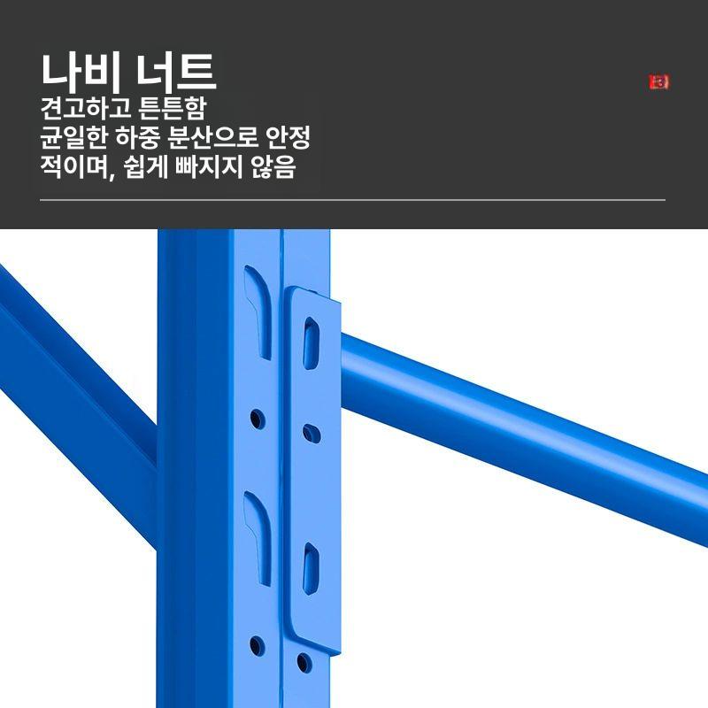 철제 의류창고 의상실 적재 옷걸이 옷가게 앵글 공장 선반 물류 옷행거 매장용 정리 - 상세 이미지 3
