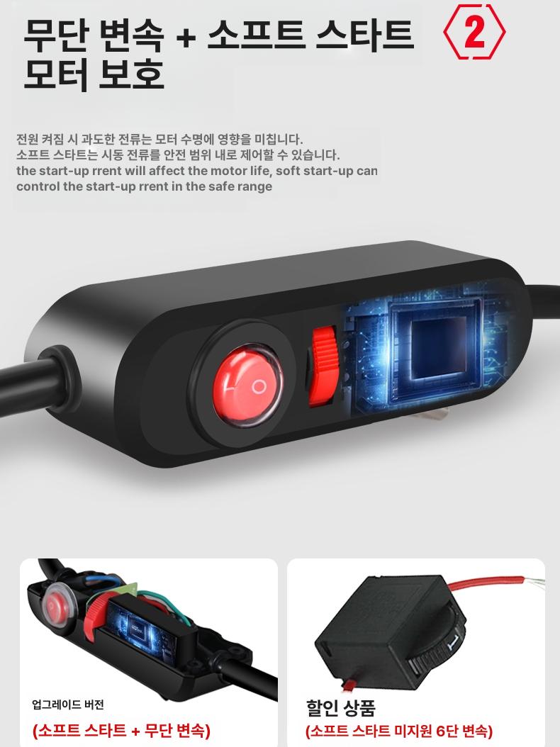 산업용 벽샌더기 사포기 조절 사포질 연마 연삭 목공 에어백팩 샌딩 장대 파워샌더기 - 상세 이미지 4