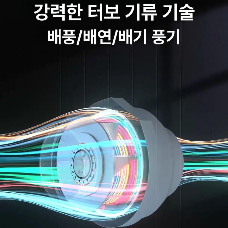 덕트 배기 후드 화장실 흡입 무소음 공조 강력한 욕실 환풍기 음식점 대형 투명 테이블 - 상세 이미지 5
