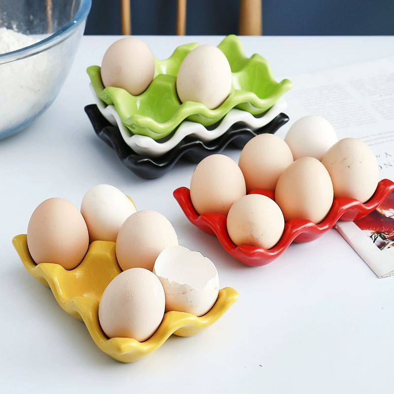도자기 계란판 계란 베이킹 보관 판 찜 받침 달걀 항목 로열더블에그컵 용기 - 상품 이미지