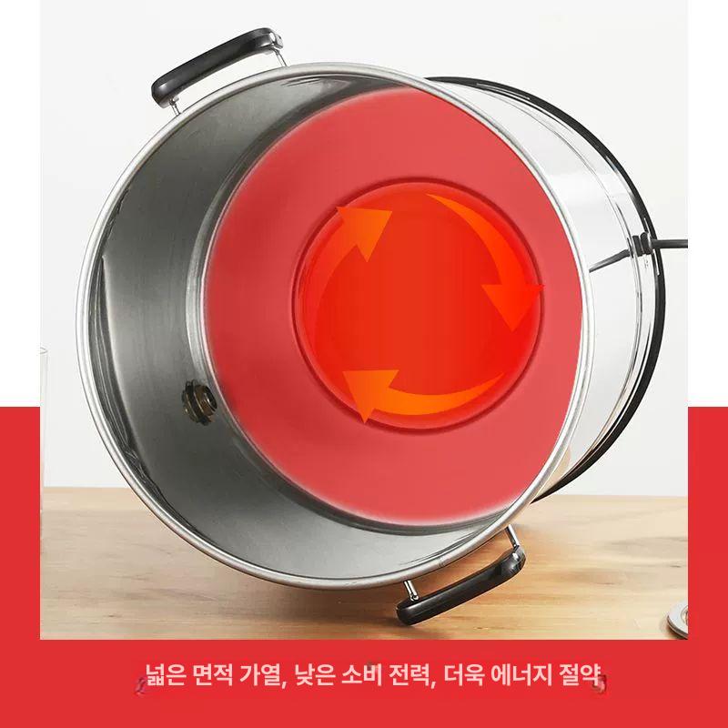 단열 업소용보온통 수도꼭지 식당 죽통 장국 온수통 디스펜서 뷔페 스텐보온병 - 상세 이미지 3