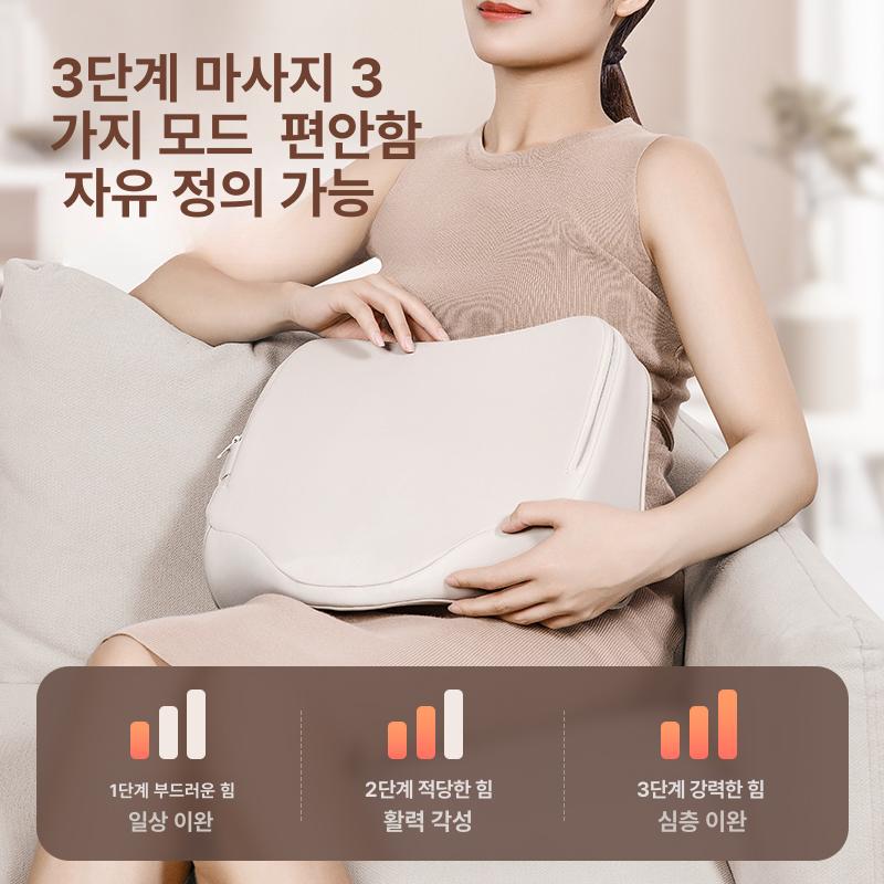 온열 마사지베개 무선 목마사지기 허리 등 안마베개 전기 에어 필로우 카프 공기압 - 상세 이미지 3