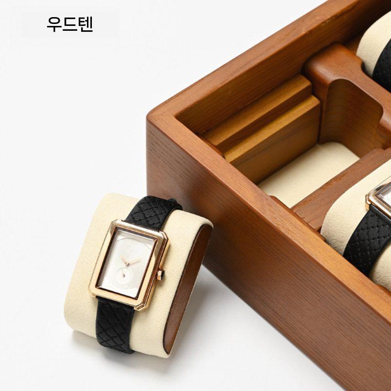 럭셔리 원목시계보관함 손목시계 악세서리 시계보관함 보석 수납 보석함 가죽 디스플레이 - 상세 이미지 5