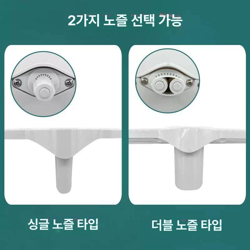 간편 무전원비데 수압식 자가설치 기계식 수동 냉수 변기 직수비데 노즐 온냉형 위생 - 상세 이미지 4