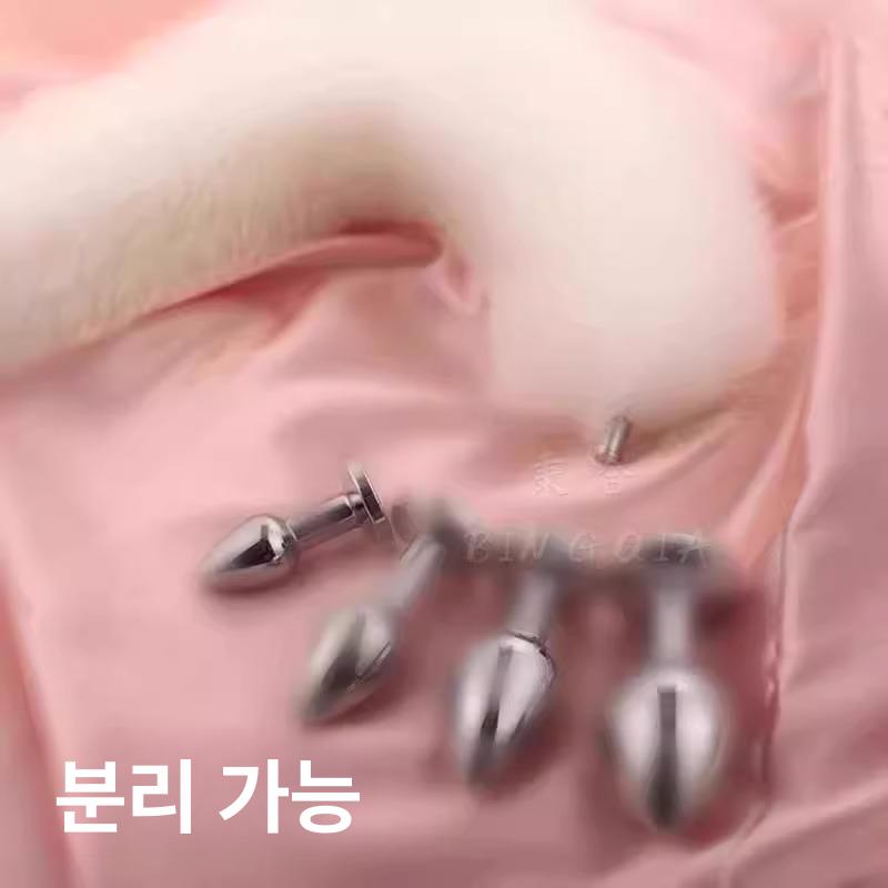 분리 테일 할로윈 의상 데빌 꼬리 소품 토끼 캣 고양이용품 머리띠 액세서리 - 상세 이미지 4