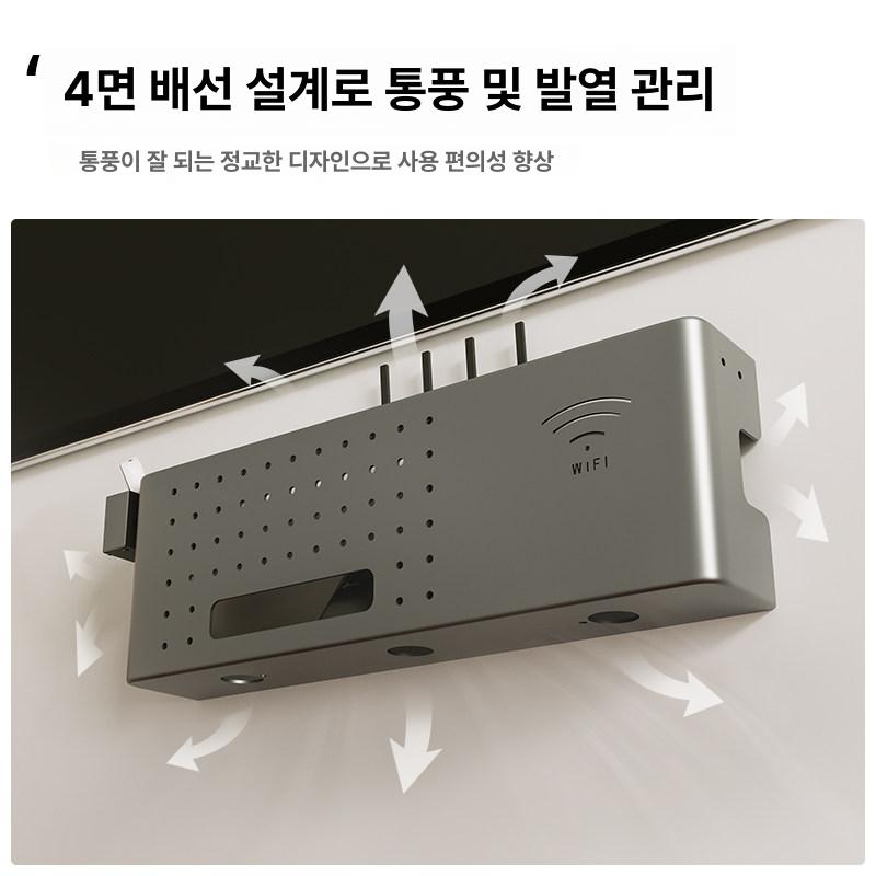 벽걸이tv 정리함 수납함 공유기가리개 벽콘센트 셋탑박스 거실콘센트가리개 - 상세 이미지 4