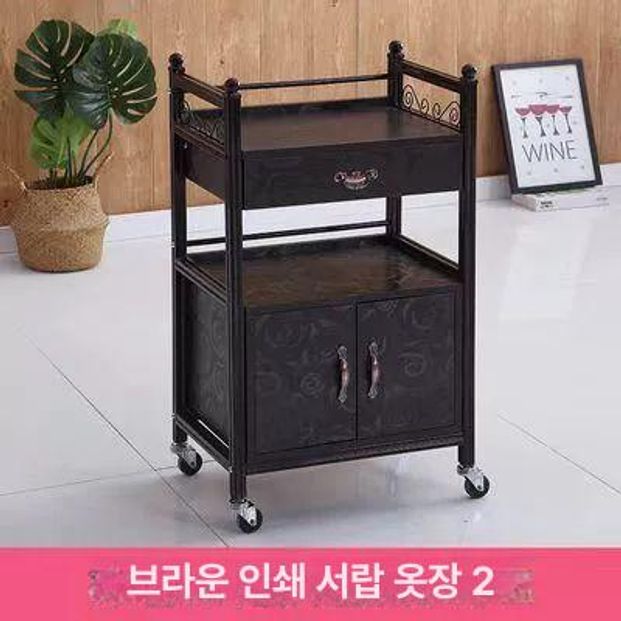 이동식 왁싱 정리대 미용실 카트 트레이 뷰티샵 네일샵 시술용품 보관함 - 상세 이미지 5
