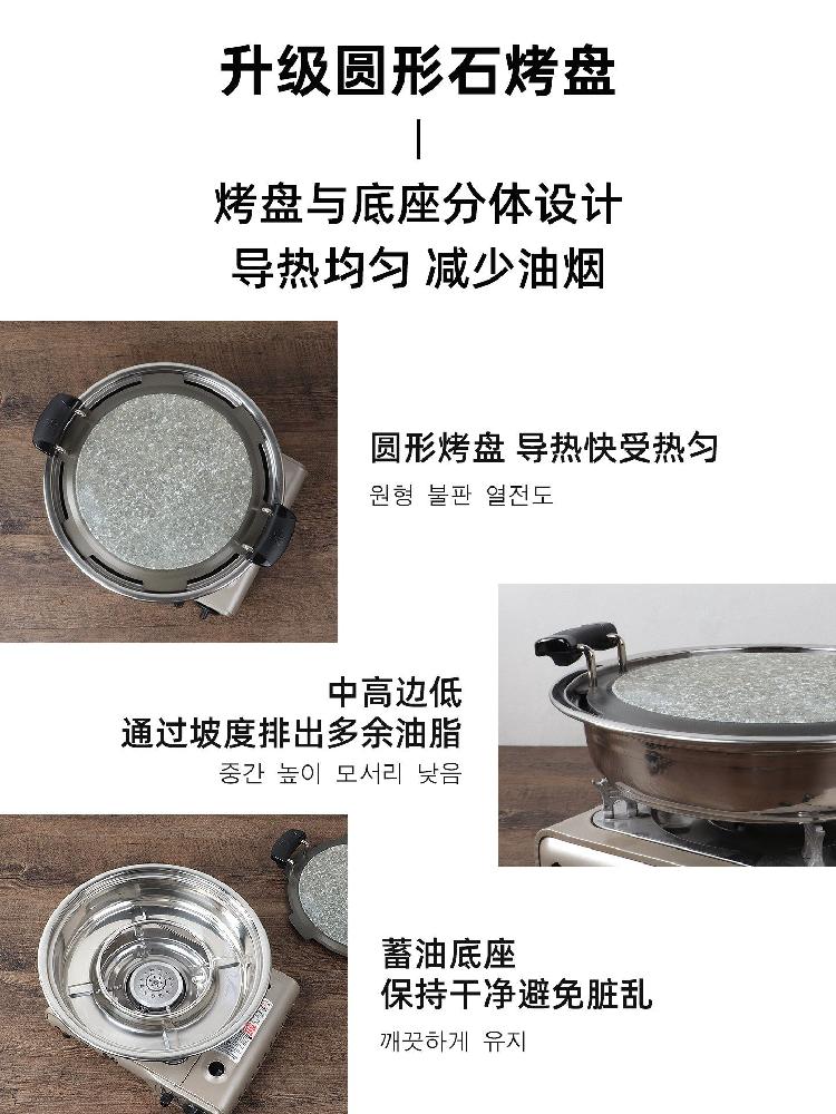 돌불판 구이용 자연석 업소용 가정용 사각 구들장돌 고기돌판 양수 장수곱돌 캠핑 - 상세 이미지 4