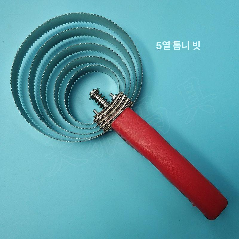 소털 등긁개 회전 털갈이 바퀴 축사 가축 빗 송아지 브러쉬 톱니형 축산 관리 원형 - 상세 이미지 2