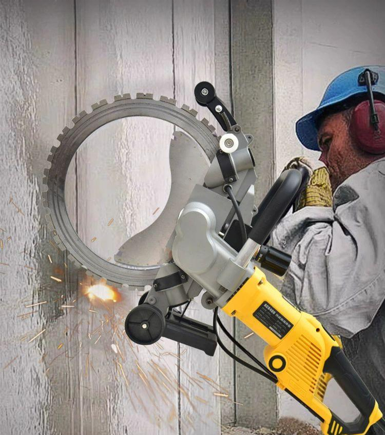 콘크리트 절단기 전기 컷팅기 링쏘 벽체 시멘트 커터 전기톱 머신 그라인더 - 상품 이미지