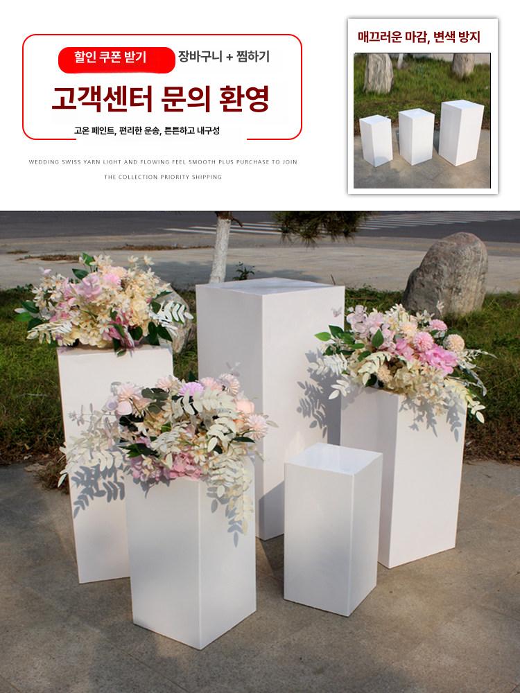 촬영소품 원기둥 다이 스튜디오 종이스툴 박스 사각받침대 제품 촬영 베이스 - 상세 이미지 4