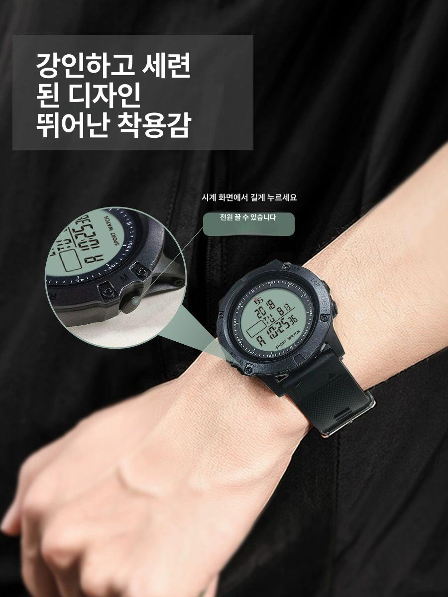 축구심판 워치 스포츠 손목시계 카운트다운 경기용 초시계 인터벌 다기능 달리기 - 상세 이미지 3