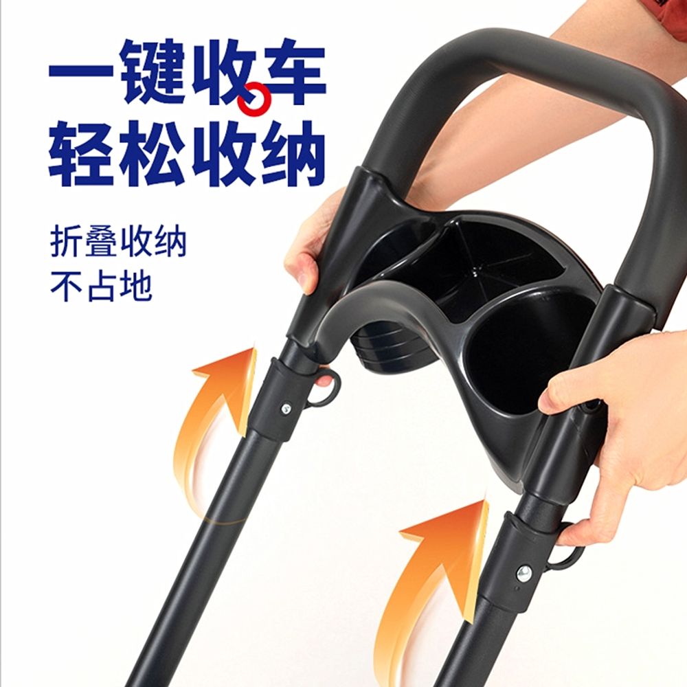 중대형 개모차 저상형 반려견 유모차 블랙 펫카트 산책용 - 상세 이미지 5