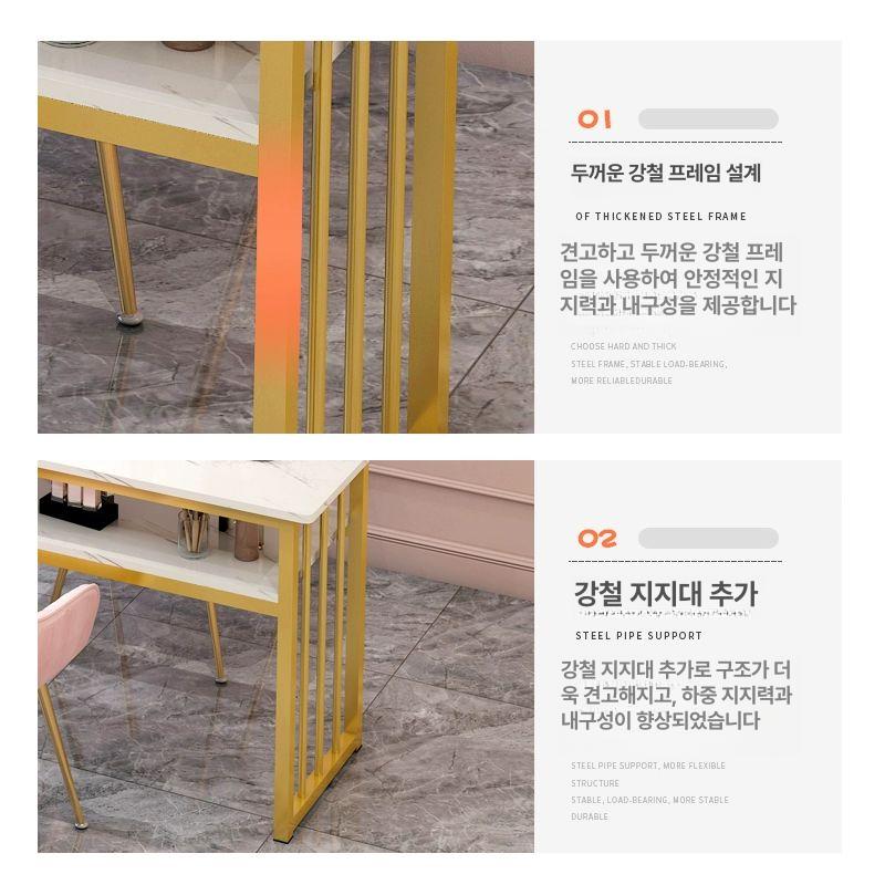 프로페셔널 네일 시술 전용 작업 테이블 손목 쿠션 받침대 메니큐어 전문가용 탁자 - 상세 이미지 3