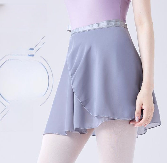 발레 스커트 쉬폰 랩댄스복 성인복 치마 레오타드 무용복 여성댄스복 - 상품 이미지