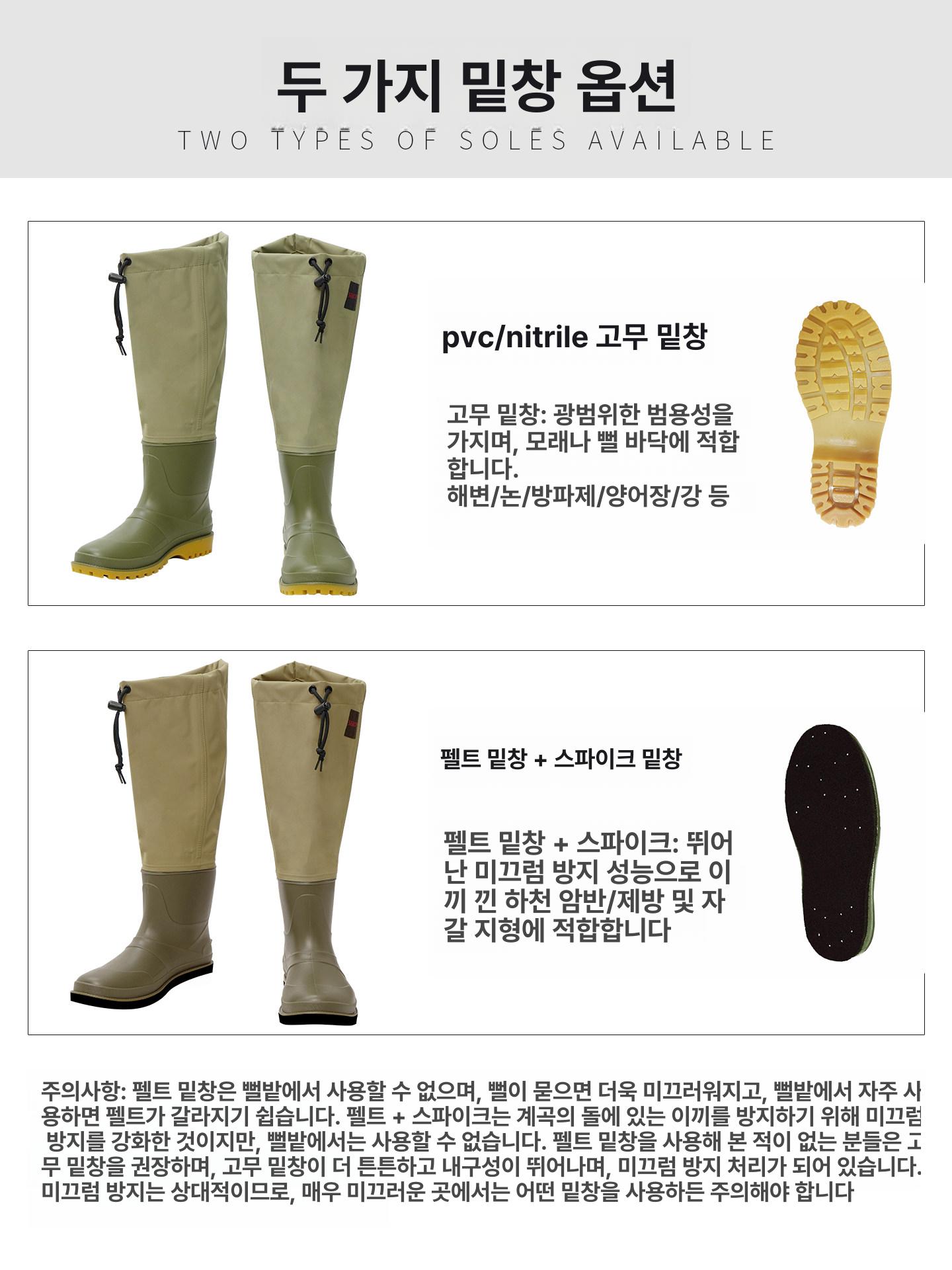 낚시화 선상낚시장화 갯바위신발 작업용 갯바위장화 작업화 하이탑 워터부츠 방한 - 상세 이미지 3
