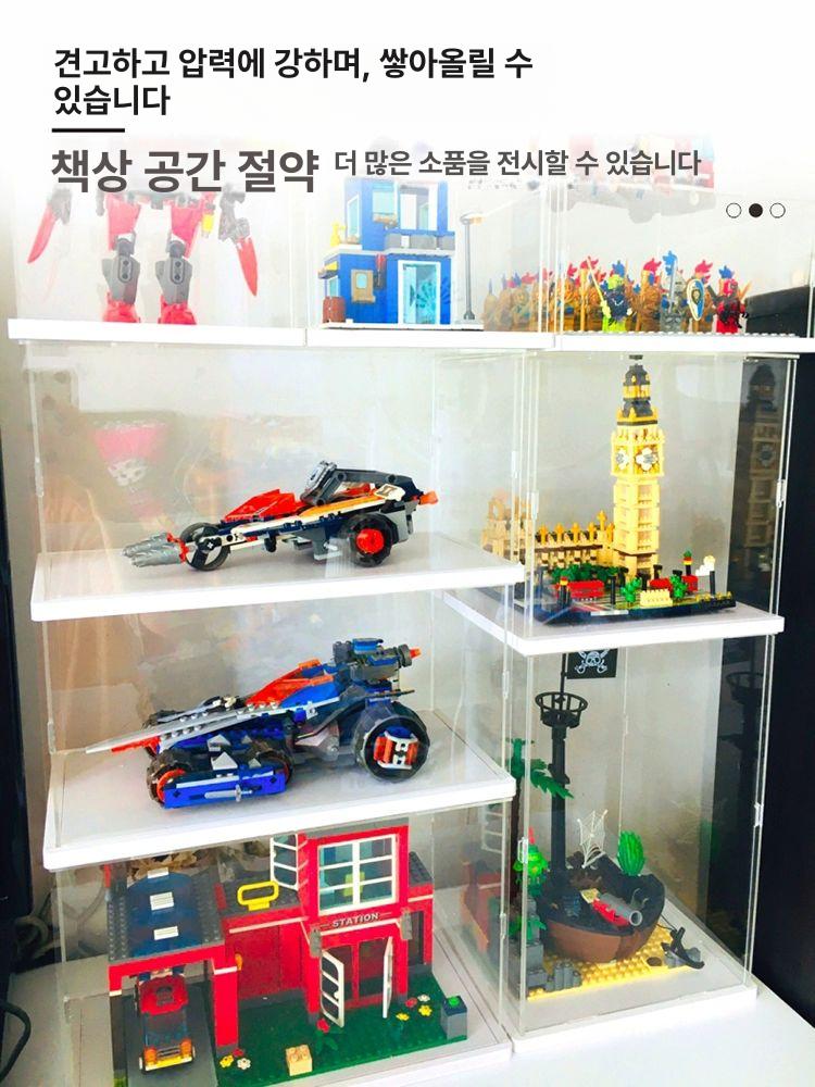 디스플레이 아크릴장식장 사자 전시장 보관 진열장 피규어 베이스 진열대 고정형 - 상세 이미지 5
