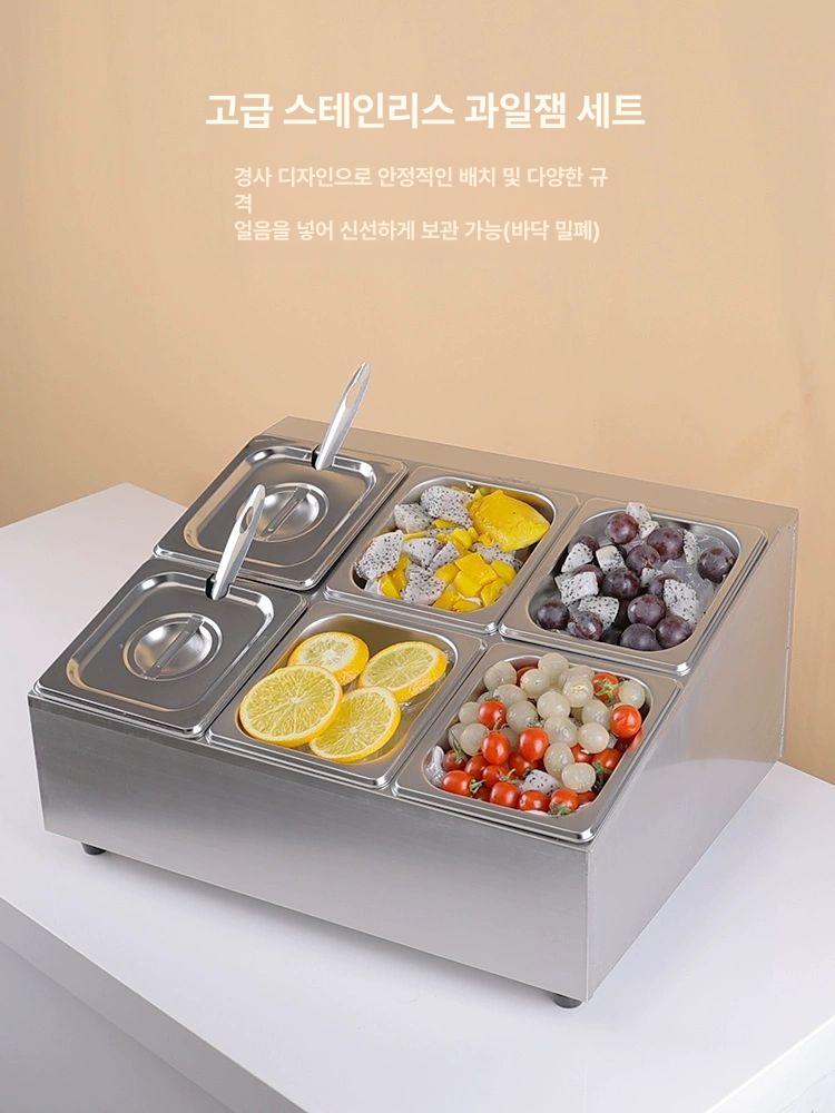 미니 반찬 영업용 냉장 업소용 스테인레스 밧드 바트 미니반찬냉장고 김밥 저온 신선유지 - 상세 이미지 2