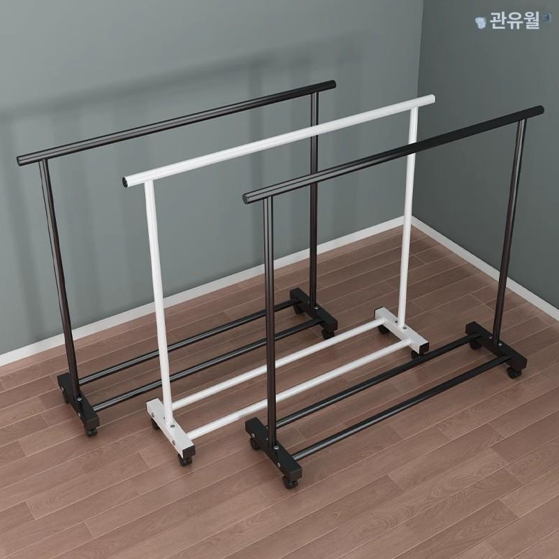 건조 철제행거 시스템행거 파이프행거 스탠드 선반 수납 이동식행거 틈새 - 상세 이미지 3