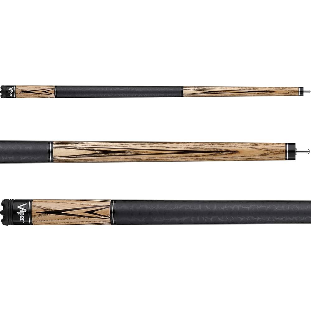 Elemental 147.3cm(58인치) 당구/당구 큐 2개, 나뭇결이 천연 브라운, 538.6g(19온스), 50-0853-19 있는 재, - 상품 이미지