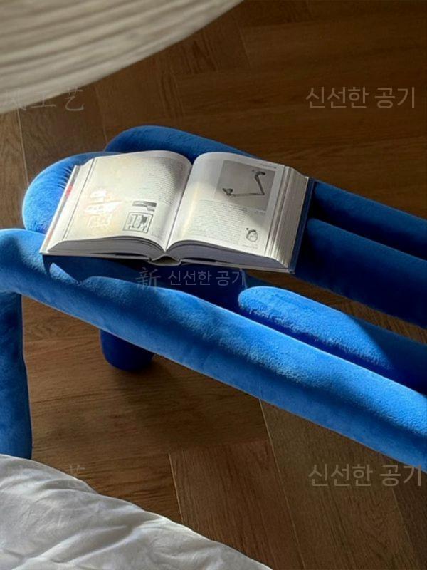 특이한 카페의자 플라스틱 벨벳 디자인 철제 가죽 체어 까페 인테리어 물방울 페브릭 - 상세 이미지 4
