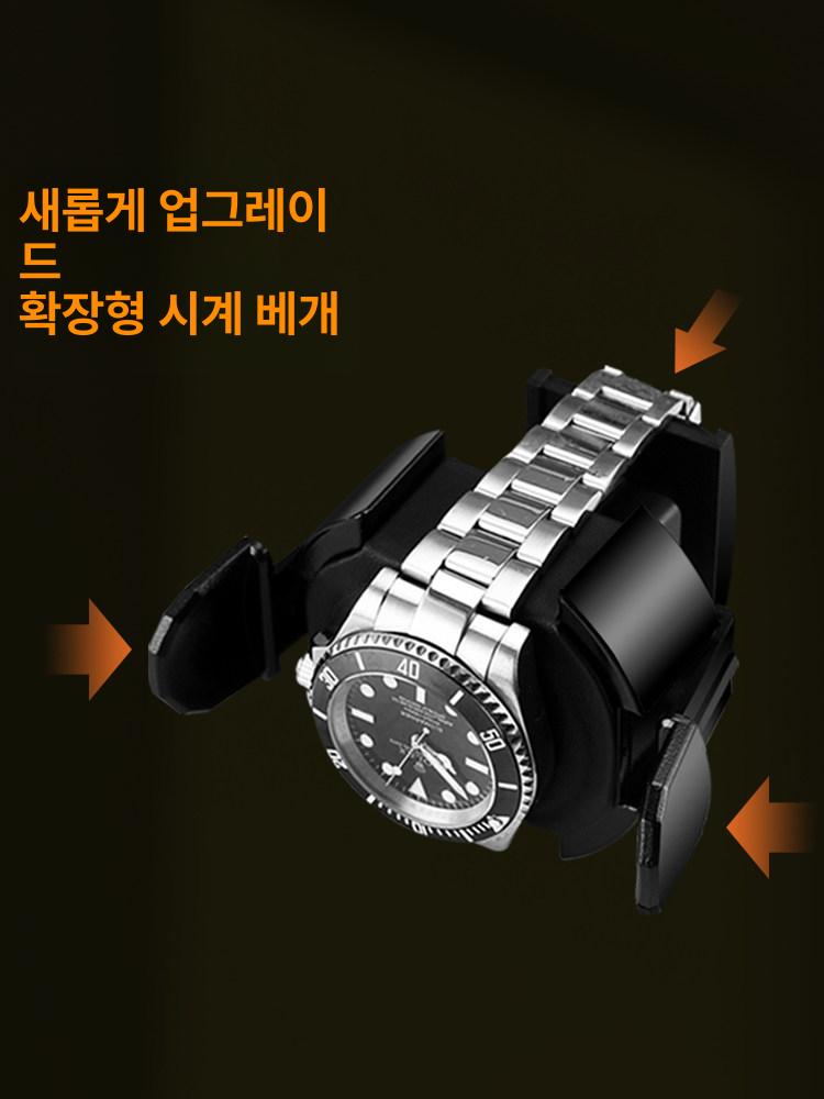 무소음 시계와인더 원목 워치 수납함 오토매틱 케이스 시계보관함 정리함 시계함 - 상세 이미지 4