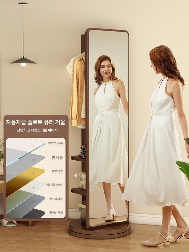 이동식 라운드 수납전신거울 아치형 엘리 엔틱 북유럽 일반형 수납형 감성 프레임 - 상세 이미지 2