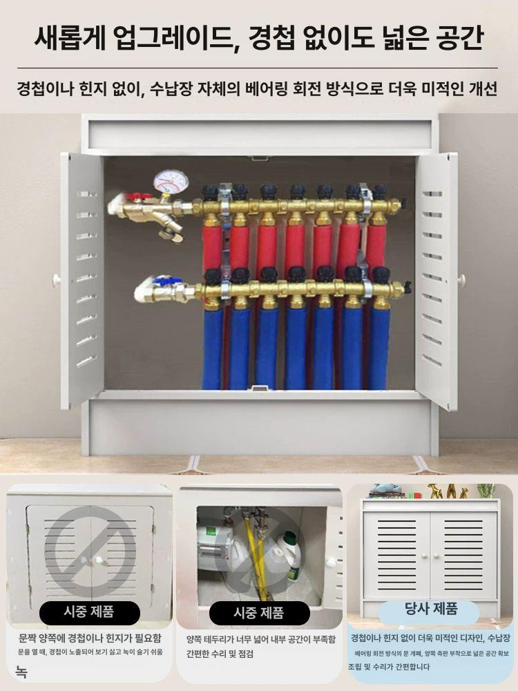 파이프 보일러분배기커버 케이스 계량기 수도관 욕실 화장실 길이 보일러배관 두께 - 상세 이미지 2