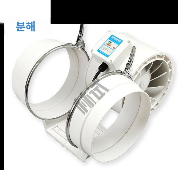저소음 환기팬 소형 공업용 배기팬 산업용환풍기 송풍기 블로워 고압팬 속도조절 - 상세 이미지 5