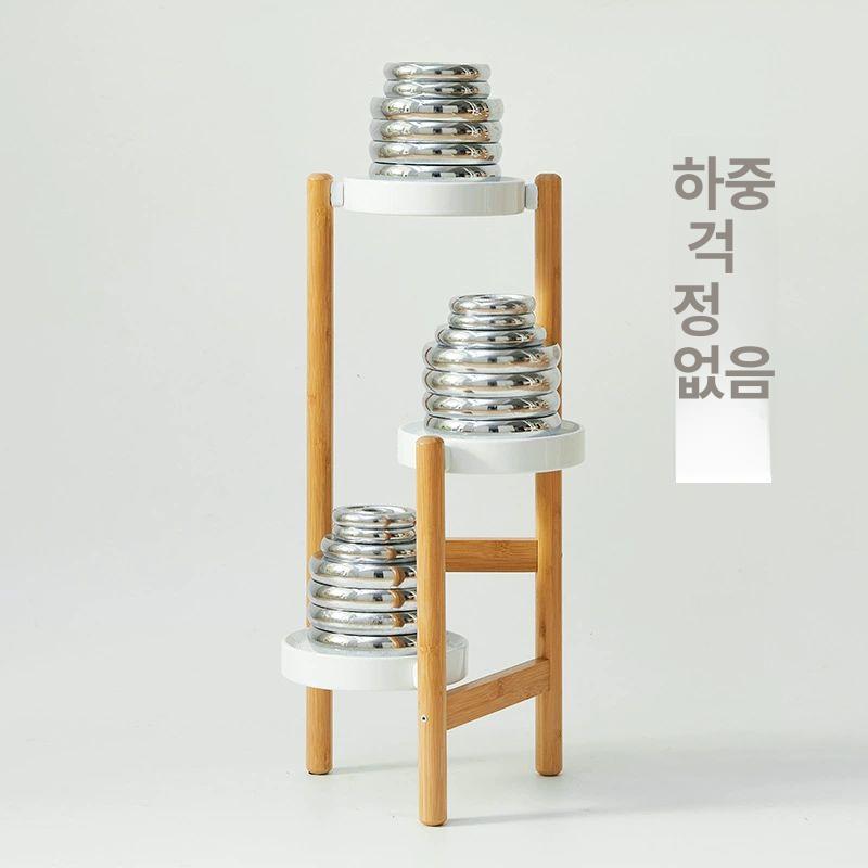 원목 화분정리대 실내 스탠드 계단식 받침대 인테리어선반 노르딕 빈티지 거치대 - 상세 이미지 5