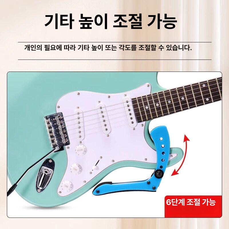 클래식 기타무릎받침대 공연 다리 발판 인체공학 서포터 거치대 고정 기타서포트 쿠션 - 상세 이미지 4