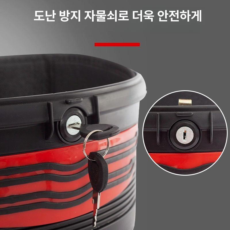 전동자전거 배달가방 뒷좌석 대용량 수납 방수 배낭형 배달통 스쿠터 짐받이 - 상세 이미지 4