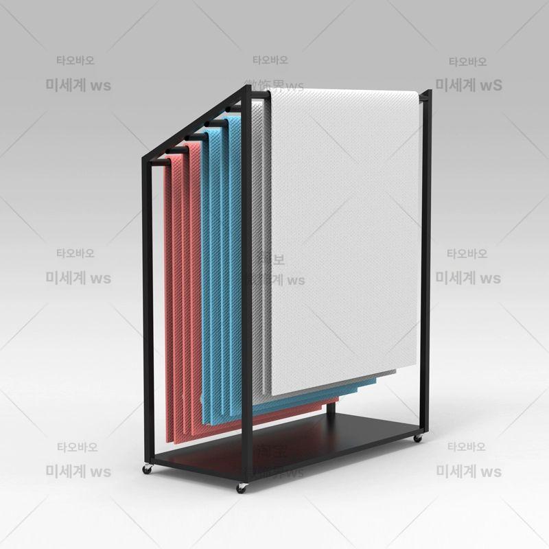 요가매트 스탠드 벽면 걸이 홈짐 필라테스 폼롤러 보관 수납 선반 - 상세 이미지 5