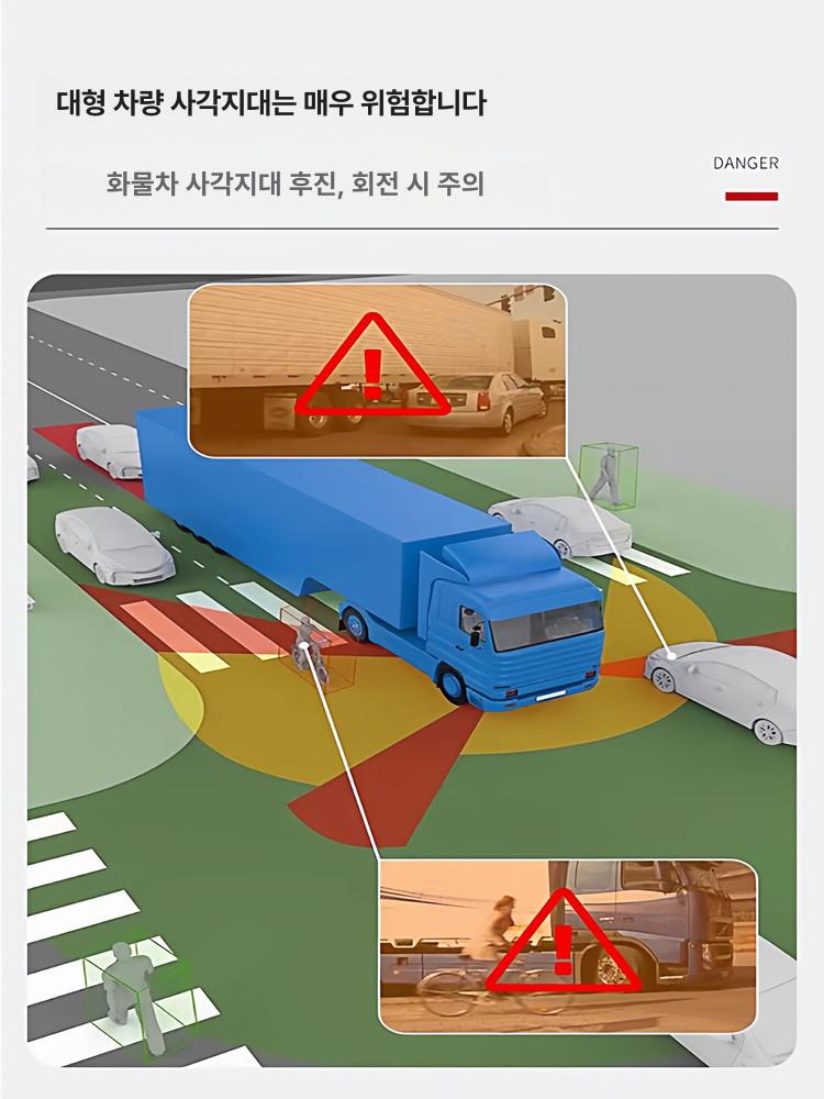 부착형 음성스피커 경적 화물차 경보 청각 센서 감지 후진벨 알람 비상 경고기 - 상세 이미지 3