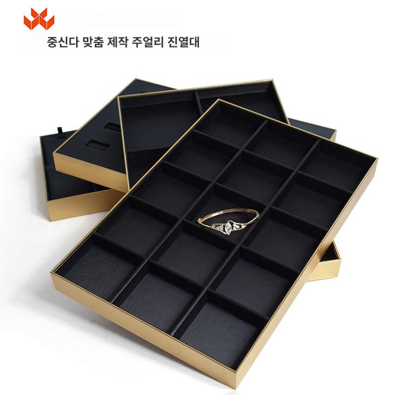 벨벳 주얼리보관함 여행용 보석 진열대 귀금속케이스 선물 악세서리 쥬얼리박스 - 상세 이미지 5