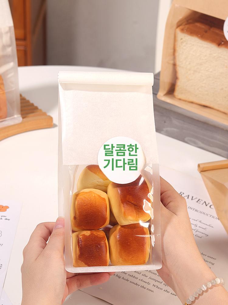 비닐 포장봉투 빵봉투 크라프트창봉투 포장용 베이커리 투명창 크래프트 크라프트봉투 - 상세 이미지 5