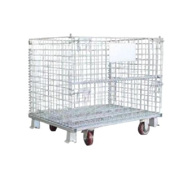 접이식철망 물류바스켓 500kg 창고 바퀴 파레트 메쉬 메쉬파레트 접이식 - 상품 이미지