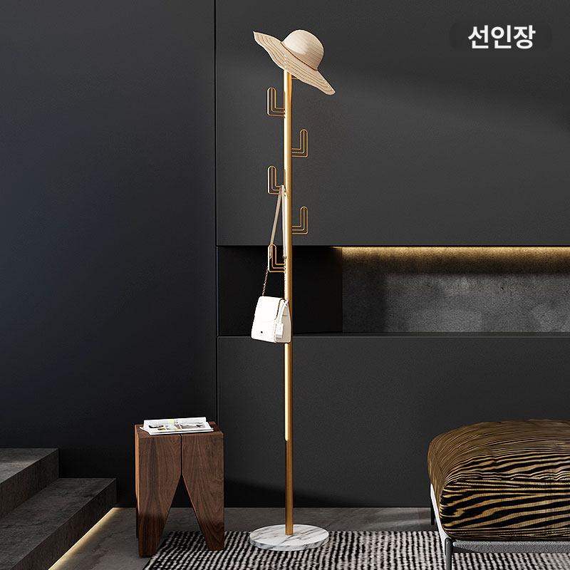옷걸이 스탠드형 나무 수납 이동식 슬림 정리 드레스룸 행거 옷장용 - 상세 이미지 4