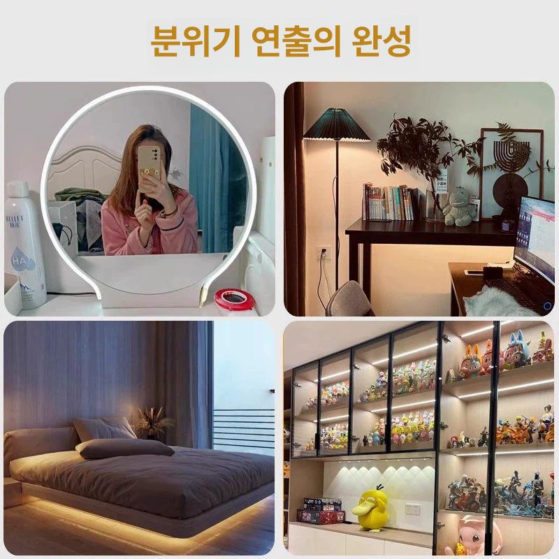 led 줄네온 플렉시블 간접조명 스트립 콜드 웜화이트 인테리어 라이트 라인 간접등 - 상세 이미지 2