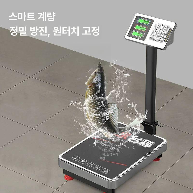 고중량 전자저울 산업용 농수산물 디지털 측정기 플랫폼 정밀 무게측정 업소용 농업용 - 상세 이미지 4