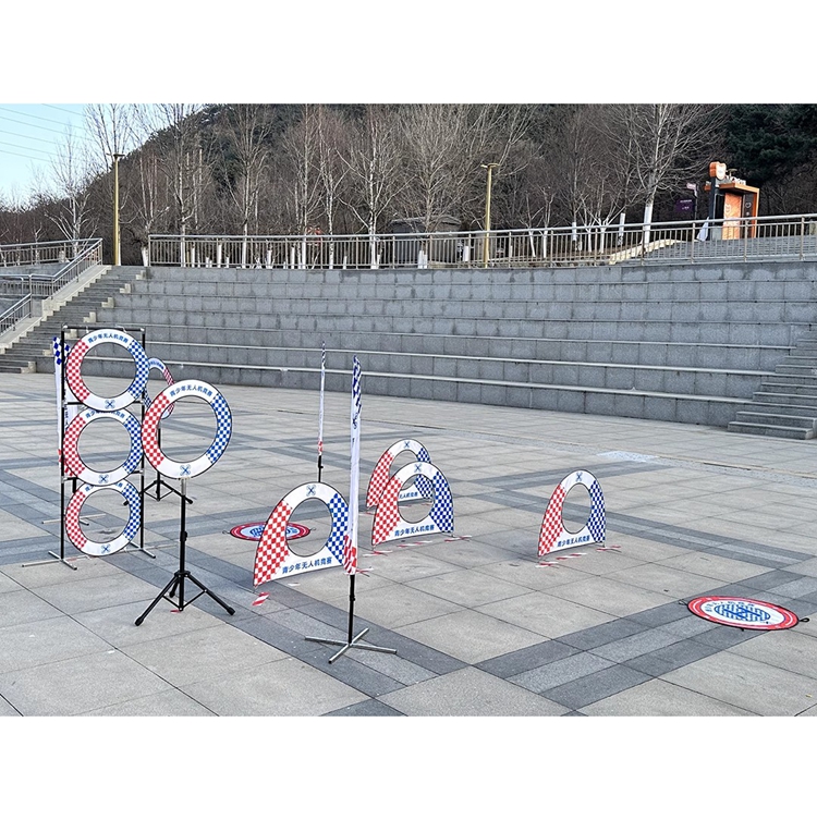 드론 장애물 훈련 세트 골대 깃발 경주 주행 서킷 통과 실기 실내 경기용 - 상품 이미지