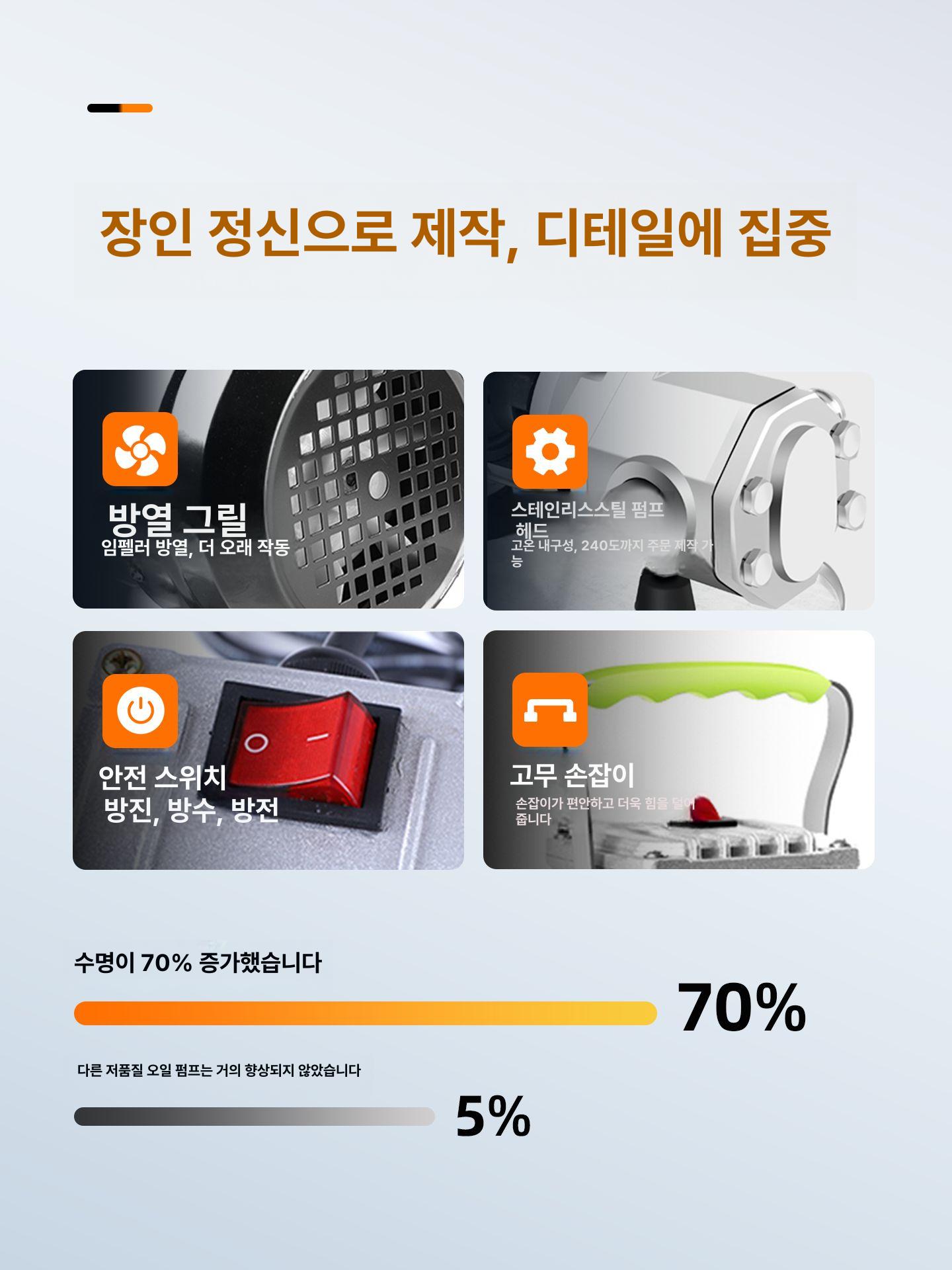 석유 자동펌프 유류 등유 자동주유기 급유펌프 호스 흡입 기름펌프 디젤펌프 연료이송 - 상세 이미지 4