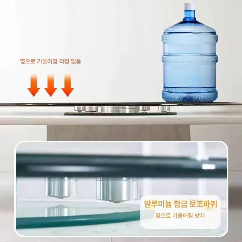 중식당 턴테이블 강화유리 대형 회전판 회전테이블 바퀴 보조 원형 원탁 직경 - 상세 이미지 4
