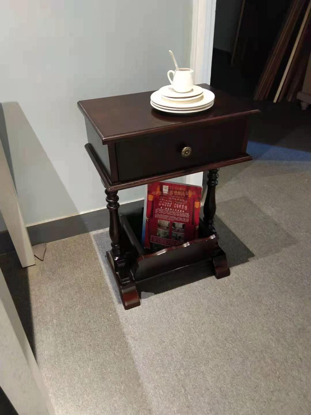 원목 침대협탁 엔틱 모던 수납장 선반 캐비닛 심플 모듈협탁 침대옆협탁 안방 가구 - 상세 이미지 3